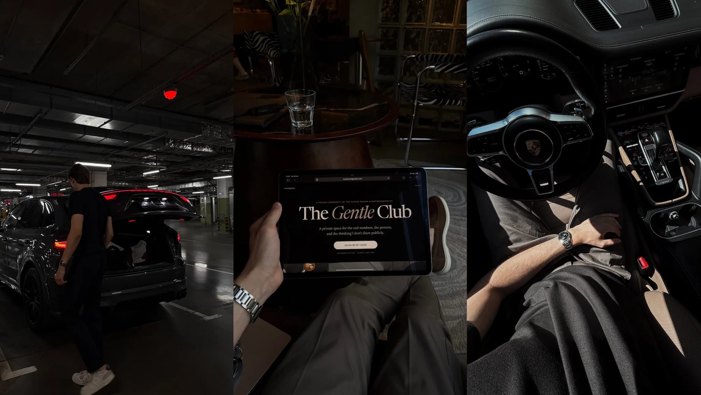 Quiet-luxury moments — coffee, cars and calm mornings