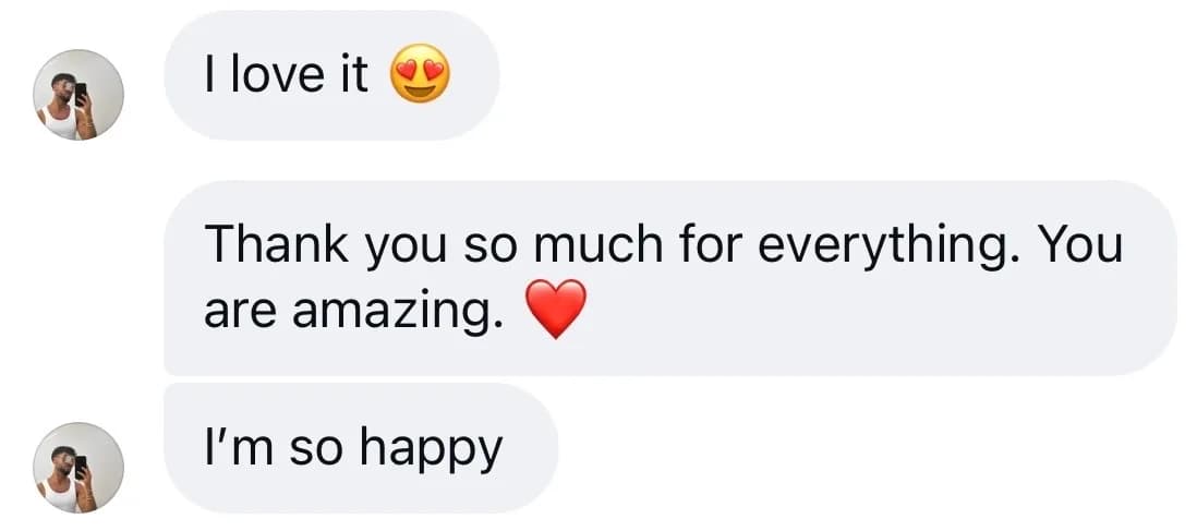 Customer feedback screenshot 4